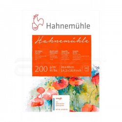 Hahnemühle - Hahnemühle 200 Sulu Boya Blok 200g Rough 36x48cm 20 Yaprak 10628031