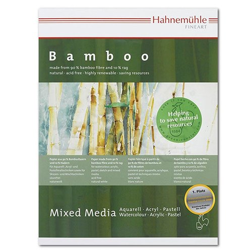 Hahnemühle Bamboo Mixed Media Çizim Blok 24 x 32cm 265g 25 Yaprak 10628540