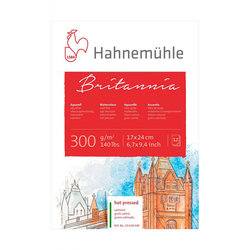 Hahnemühle Britannia Sulu Boya Blokları Hot Pressed 300g 12 Yaprak - Thumbnail