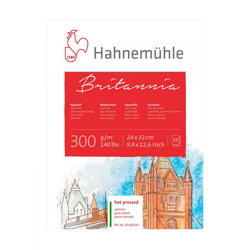 Hahnemühle Britannia Sulu Boya Blokları Hot Pressed 300g 12 Yaprak