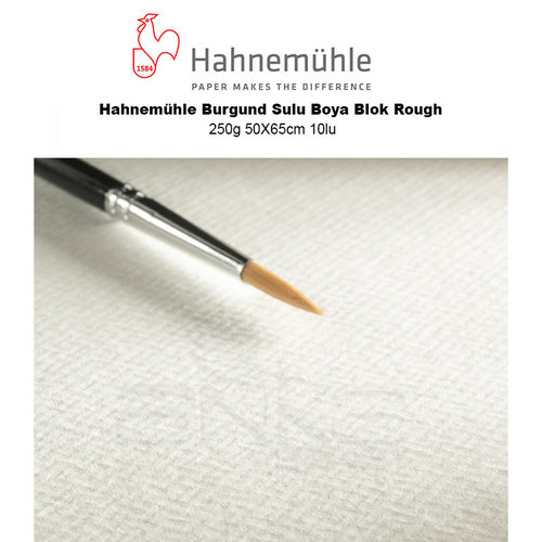 Hahnemühle Burgund Sulu Boya Blok Rough 250g 50X65cm 10lu