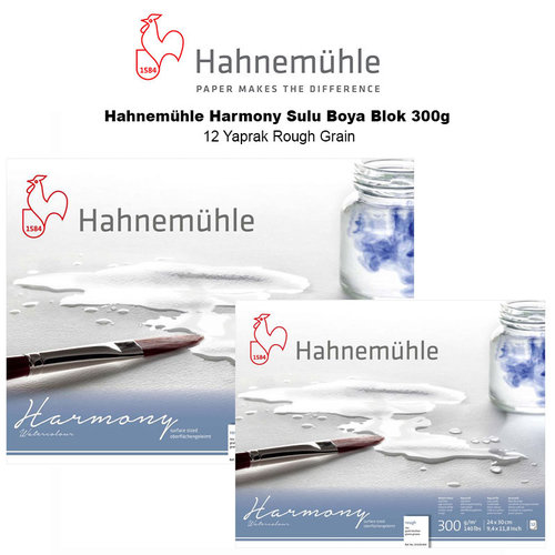 Hahnemühle Harmony Sulu Boya Blok 300g 12 Yaprak Rough Grain