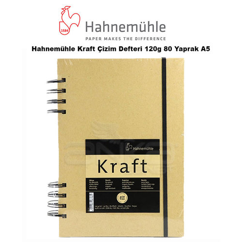 Hahnemühle Kraft Çizim Defteri 120g 80 Yaprak A5