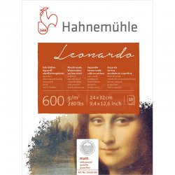 Hahnemühle - Hahnemühle Leonardo Sulu Boya Blok Defter Cold Pressed 600g 10 Yaprak 24x32cm