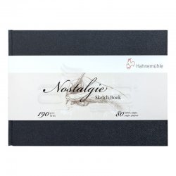 Hahnemühle - Hahnemühle Nostalgie Sketch Book Çizim Defteri Sert Kapak Yatay 190g 80 Yaprak (1)