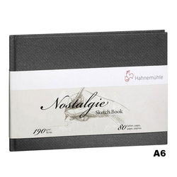 Hahnemühle Nostalgie Sketch Book Çizim Defteri Sert Kapak Yatay 190g 80 Yaprak - Thumbnail