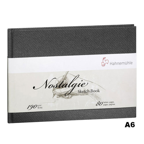 Hahnemühle Nostalgie Sketch Book Çizim Defteri Sert Kapak Yatay 190g 80 Yaprak