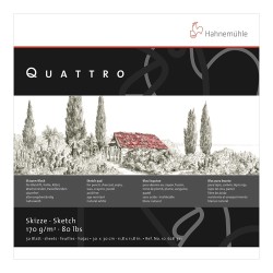 Hahnemühle - Hahnemühle Quattro Skizzenblock Eskiz Defteri 30x30cm 50Yp 170g 10628321 (1)