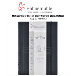 Hahnemühle - Hahnemühle Sketch Diary Spiralli Çizim Defteri 120g 60 Yaprak A4