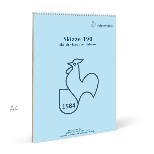 Hahnemühle Skizze 190 Spiralli Eskiz Defteri 190g 50 Yaprak