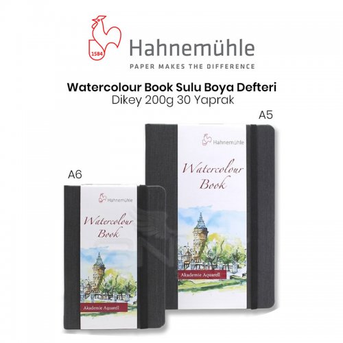 Hahnemühle Watercolour Book Sulu Boya Defteri Dikey 200g 30 Yaprak