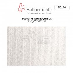 Hahnemühle - Hahnemühle Toscana Sulu Boya Blok 200g 50x70cm 20 li