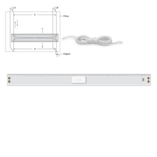 Hatas Ekonomik Mika Paralel Cetvel 85cm N:01250