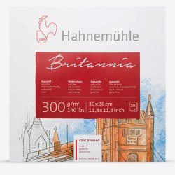 Hahnemühle - Hahnemühle Britannia Sulu Boya Blokları 300g 12 Yaprak 30x30cm