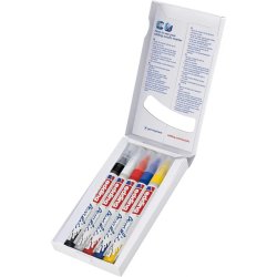 Edding - Edding 5300 Akrilik Marker Kalem 1-2mm Yuvarlak Uç 5li Set Basic (1)