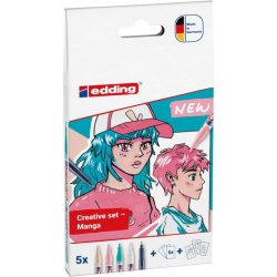 Edding 5300 Akrilik Marker Kalem 1-2mm Yuvarlak Uç 5li Set Ana Renkler - Thumbnail