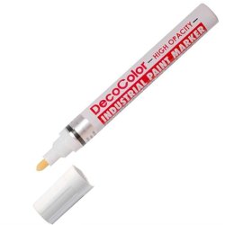 Marvy - Marvy DecoColor Industrial Paint Marker 758 (Suya ve ısıya dayanıklı) White