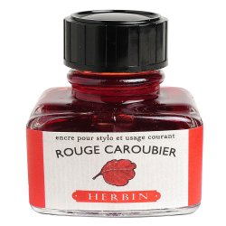 Bruno Visconti - J.Herbin Dolma Kalem Mürekkebi Cam Şişe 30ml-Ruby Red