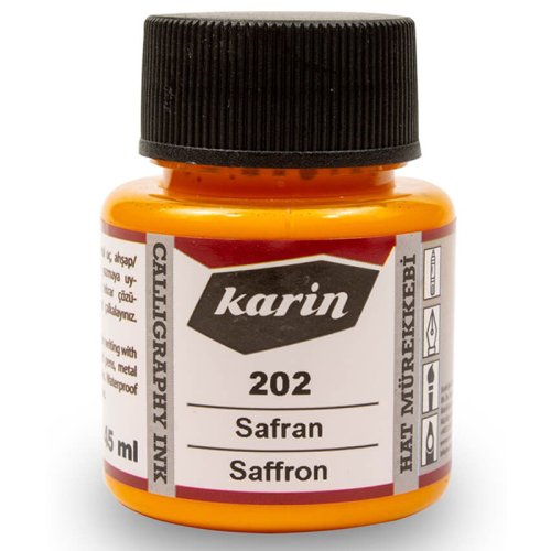 Karin Hat Mürekkebi Safran 45ml - Safran