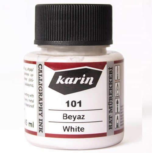 Karin Hat Mürekkebi 101 Beyaz 45ml - Beyaz