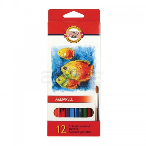 Koh-i-Noor Aquarell Pencil Sulu Boya Kalemi Balık 12li 3716