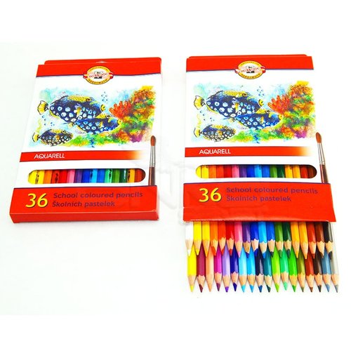 Koh-i-Noor Aquarell Pencil Sulu Boya Kalemi Balık 36lı 3719