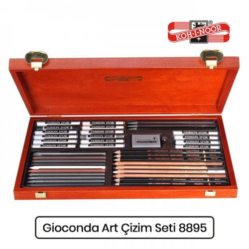 Koh-i-Noor Gioconda Artist Set Ahşap Kutu Çizim Seti 8895