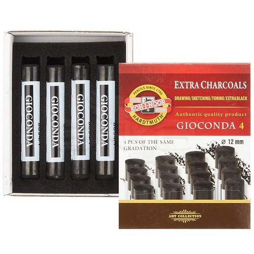 Koh-i-Noor Gioconda Extra Charcoals 4lü Set Extra Soft 8694/1