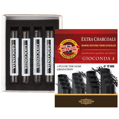 Koh-i-Noor Gioconda Extra Charcoals 4lü Set Medium 8694/3