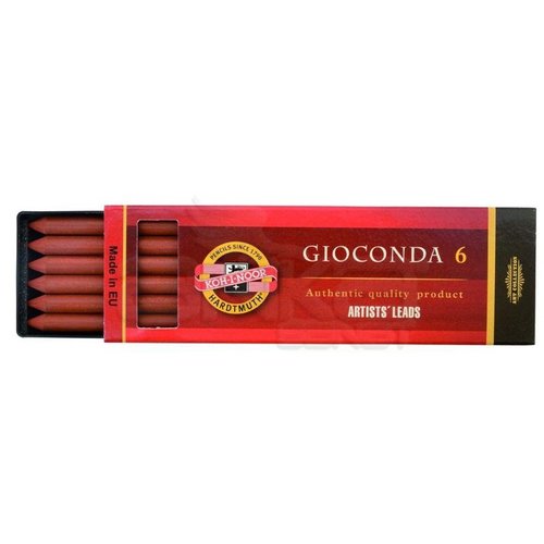 Koh-i-Noor Gioconda Grafit Uç 5.6 x 120mm 6lı 4373 Russet Sepia