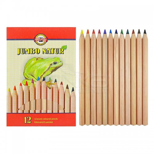 Koh-i-Noor Jumbo Natur Kuru Boya 12li