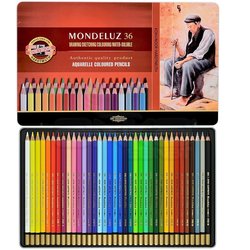 Koh-i-Noor - Koh-i-Noor Mondeluz Aquarell Sulu Boya Kalem Seti 36lı 3725 (1)