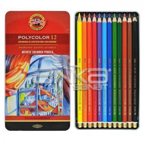 Koh-i-Noor Polycolor Kuru Boya Kalemi 12li Set