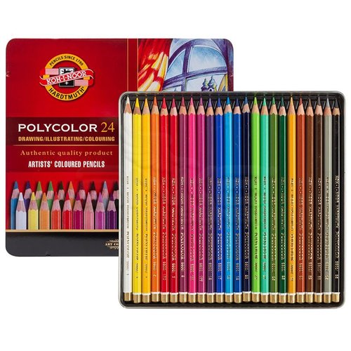 Koh-i-Noor Polycolor Kuru Boya Kalemi 24lü Set