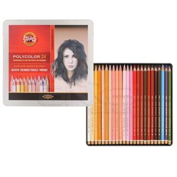 Koh-i-Noor - Koh-i-Noor Polycolor Kuru Boya Kalemi 24lü Set Portrait (1)