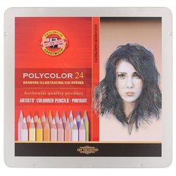 Koh-i-Noor Polycolor Kuru Boya Kalemi 24lü Set Portrait - Thumbnail