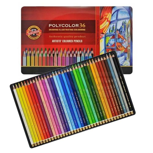 Koh-i-Noor Polycolor Kuru Boya Kalemi 36lı Set