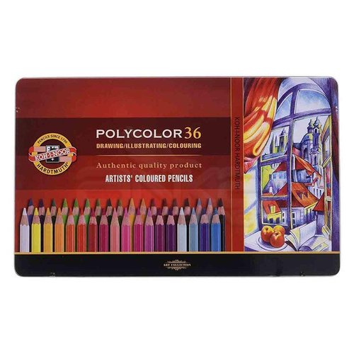 Koh-i-Noor Polycolor Kuru Boya Kalemi 36lı Set