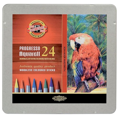 Koh-i-Noor Progresso Aquarell Woodless Coloured Pencil Set 24lü