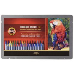 Koh-i-Noor Progresso Aquarell Woodless Coloured Pencil Set 36lı - Thumbnail