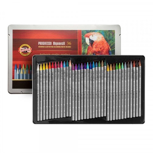 Koh-i-Noor Progresso Aquarell Woodless Coloured Pencil Set 36lı