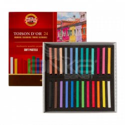 Koh-i-Noor - Koh-i-Noor Toison Dor Soft Pastel Köşeli 24lü (8584)