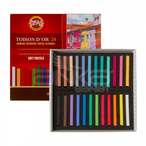 Koh-i-Noor Toison Dor Soft Pastel Köşeli 24lü (8584)