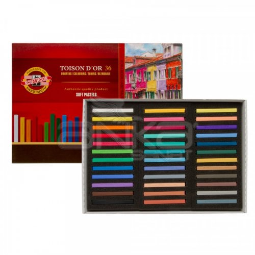 Koh-i-Noor Toison Dor Soft Pastel Köşeli 36lı (8585)