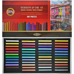 Koh-i-Noor - Koh-i-Noor Toison Dor Soft Pastel Köşeli 48li (8516)