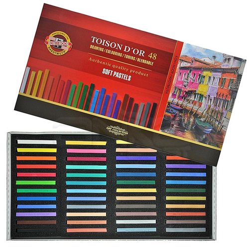 Koh-i-Noor Toison Dor Soft Pastel Köşeli 48li (8516)