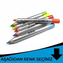 Koh-i-Noor - Koh-i-Noor Wax Aquarell Sulandırılabilir Pastel Boya Mavi Tonlar