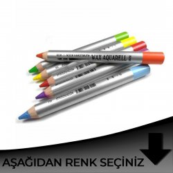 Koh-i-Noor - Koh-i-Noor Wax Aquarell Sulandırılabilir Pastel Boya Siyah Tonlar