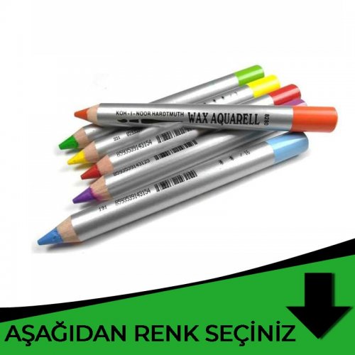 Koh-i-Noor Wax Aquarell Sulandırılabilir Pastel Boya Yeşil Tonlar