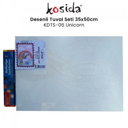 Kosida Desenli Tuval Seti 35x50cm Unicorn KDTS-06